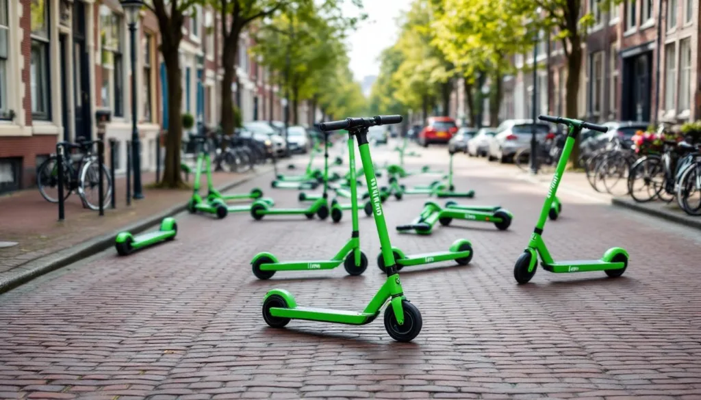 een bewoner deelt hoe elektrische steps van lime voor chaos zorgen in de straat en welke problemen dit met zich meebrengt.