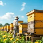 deze imker behaalt geen winst, maar moet toch landbouwbelasting betalen voor zijn grond. lees meer over de belastingregels voor imkers en landbouwgrond.