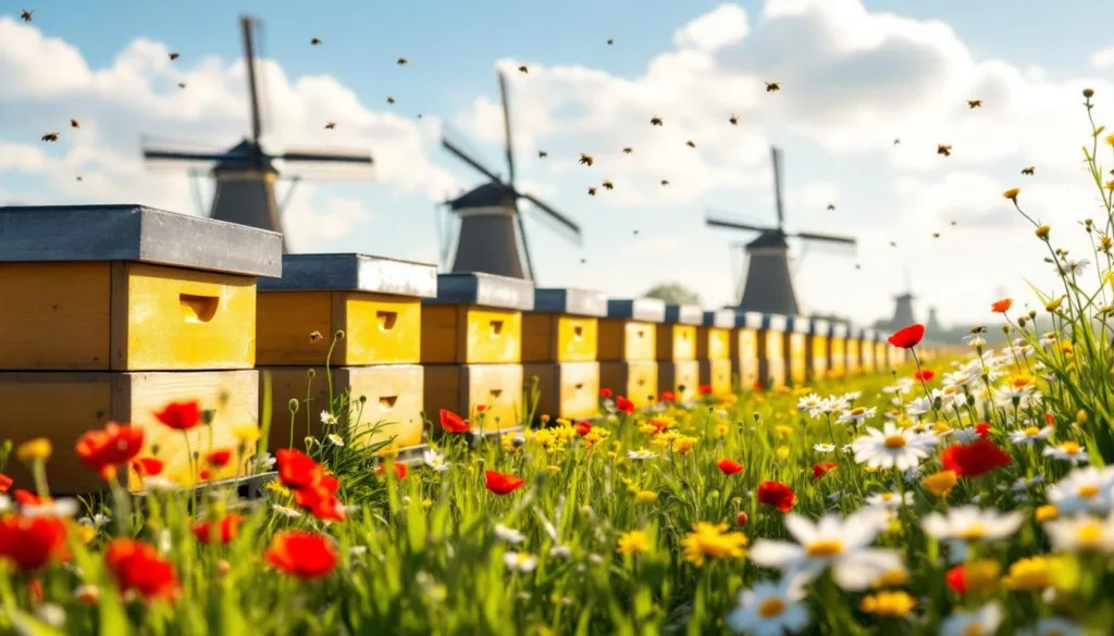 een gepensioneerde legt uit waarom hij belasting betaalt voor imkers die op zijn land werken en wat dit betekent voor de bijenteelt en natuur.