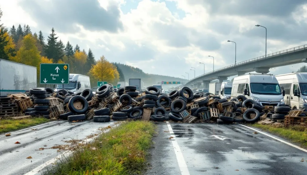 ontdek hoe een unieke blokkade duitsland verdeelt zonder tussenkomst van de politie of boetes.