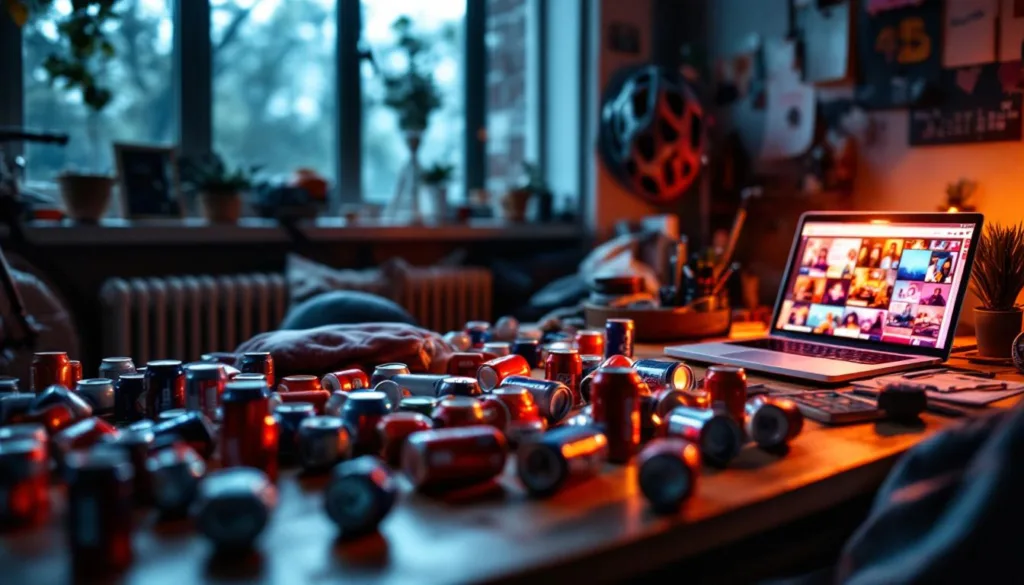 ontdek hoe influencers bijdragen aan de toenemende consumptie van energiedrankjes onder kinderen en de mogelijke gezondheidsrisico's die hiermee gepaard gaan.